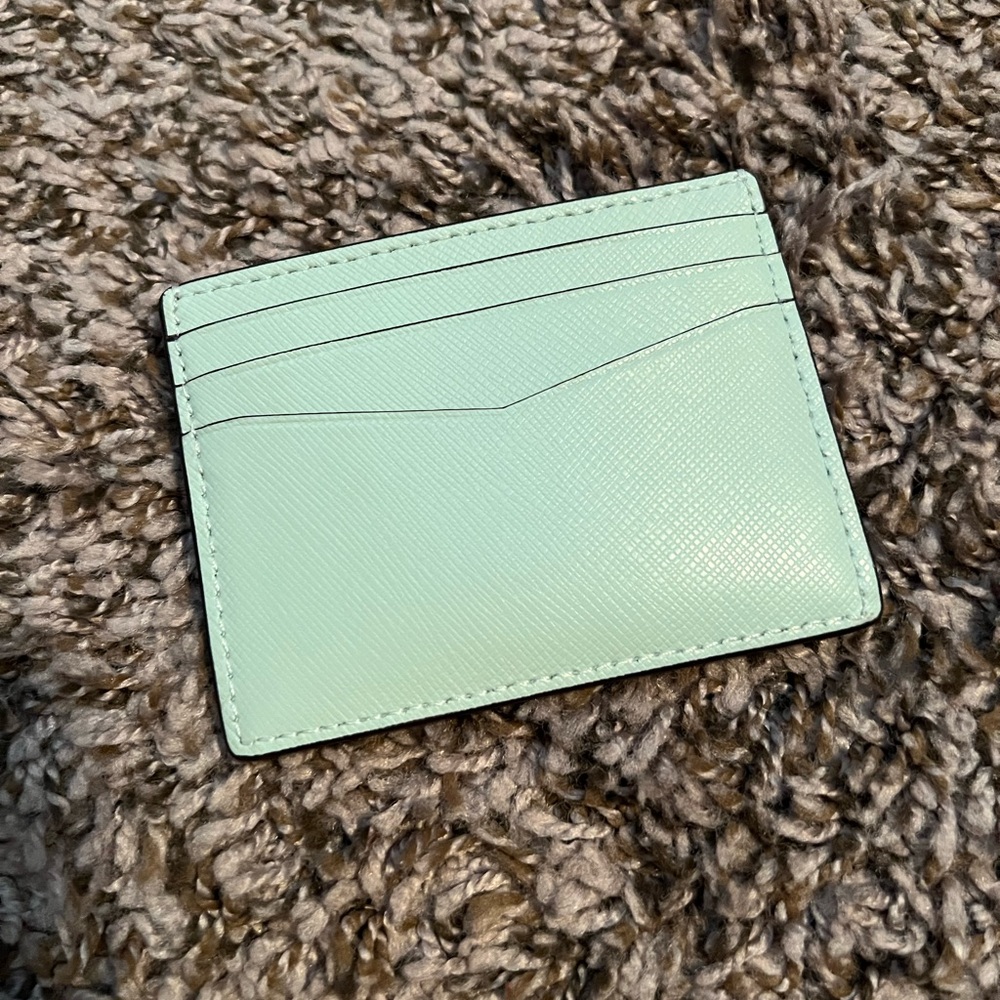 Kate Spade Green Key Card Holder Sleek Design - Picture 2 of 2